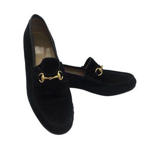 Gucci Black Suede Horsebit Loafers - 9.5